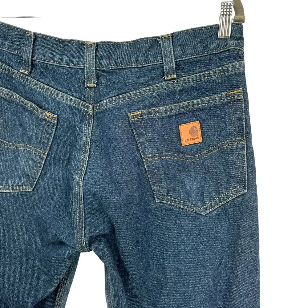 Vintage‎ Carhartt Denim Jeans Relaxed Fit B460DVB Triple Stitch 34x30 *32x28.5